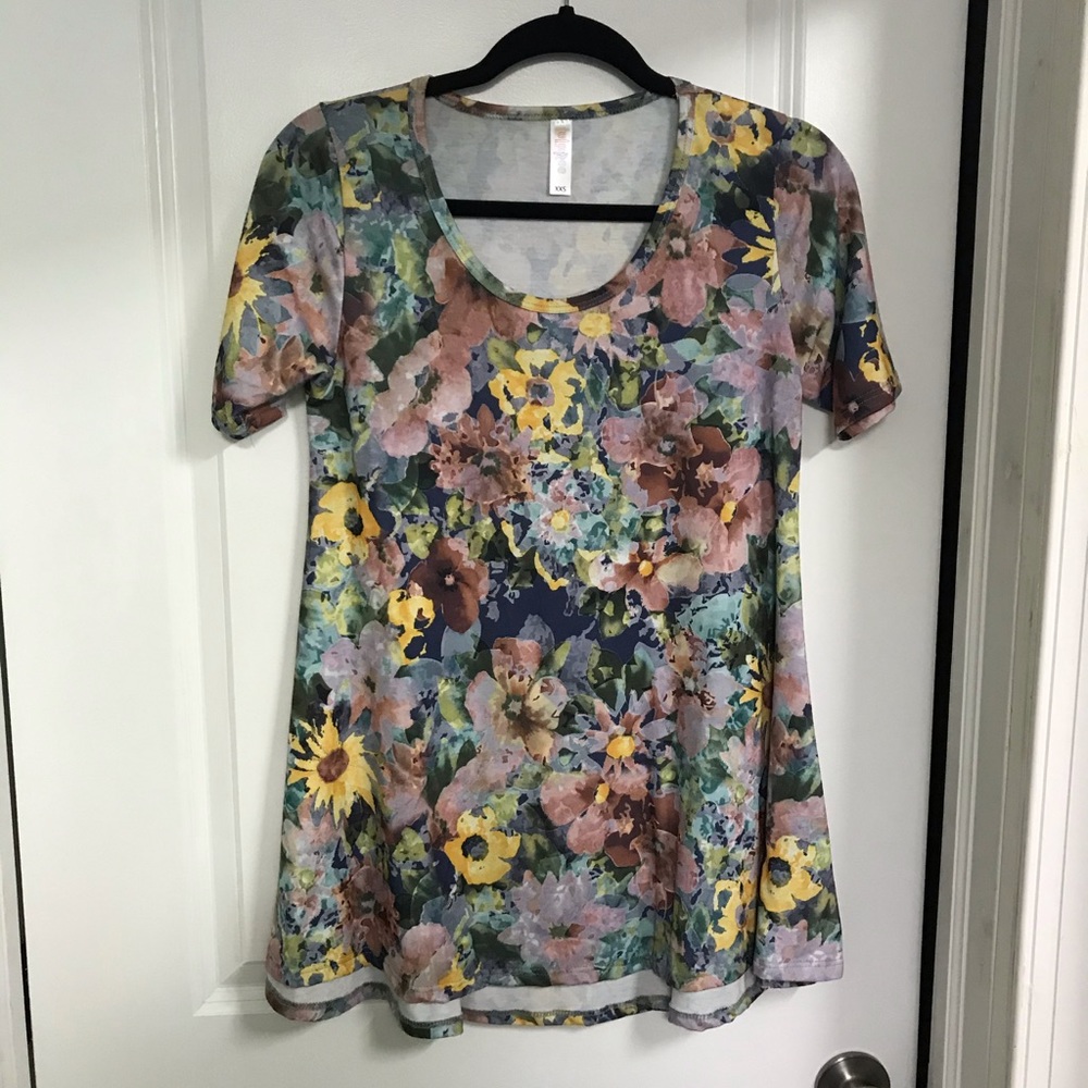 Lularoe Perfect T XXS floral like new